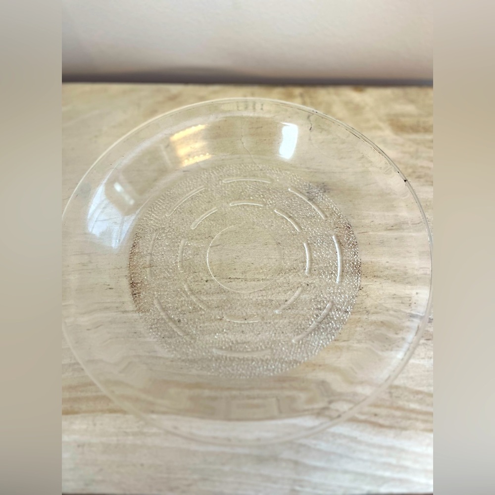 Vintage Glasbake Pie Dish with Clear Edges